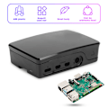 Miniatyrbillede 5 af 8: ABS Kabinet Sort Hvid Passer til Raspberry Pi 4B Beskyttende Skal Sort