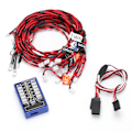 Miniatyrbillede 6 af 8: Highlight 12 LED-blinklys system 12-LED-belysningssæt til fjernstyrede biler 4,8 - 6V DC