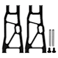 Miniatyrbillede 1 af 8: RC Bagarmskærm i Aluminiumlegeret Høj Styrke Nem Installation RC Bagophængningsarm til ZD Racing DBX10 Sort