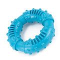 Miniatyrbild 4 av 8: Hund Tuggleksak i Gummi, Ringformad, Tandslipning, Bita-Resistent, Halksäker, Blå