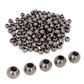 Miniatyrbillede 6 af 8: 200 stk. Resin Perler Bred Anvendelse Blank Overflade Robust Holdbar Livlig Farve Håndværksperler til Smykker Tøj Taske 12mm Gun Farve