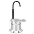 Miniatyrbild 7 av 8: Enkelrör Moka Pot 1 Kopp 50ML Aluminiumlegering Pip Spis Italiensk Kaffetillverkare för Utomhusfester Resor