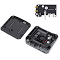 Miniatyrbillede 6 af 8: Etui til Raspberry Pi 4B Mini Computer Aluminiumlegeringsskal med Indbygget Blæser Computertilbehør