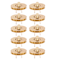 Miniatyrbillede 7 af 8: 10 stk. Hardware Lås Spænde Klassisk Design 4cm Drejelås Lukning Taske til DIY Læder Håndværk Tegnebøger Taske