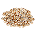 Miniatyrbillede 1 af 8: 200 stk. Resin Perler Bred Anvendelse Blank Overflade Robust Holdbar Livlig Farve Håndværksperler til Smykker Tøj Taske 12mm Guld