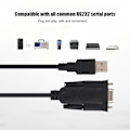 Pikkukuva 8 / 8: USB 2.0 - RS232 sarjaporttikaapelin muunnin DB9 yleismallin naarasliitinkaapeli 1,5 m