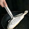Miniatyrbild 7 av 7: Friterad fisk klämma grill mat klämma rostfritt stål bröd tång kök redskap