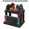 Miniatyrbild 8 av 8: Multifunktionell ABS Laddningsstation Spelkort Förvaringsfäste Hållare för Switch