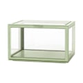 Miniatyrbillede 2 af 8: Figur Organizer Skrivebord Dukke Akryl Vitrine Høj Transparens Forseglet Støvtæt Show Case Lysegrøn