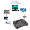 Miniatyrbild 8 av 8: 2.4G Trådlöst tangentbord Mini tangentbord Pekplatta för IOS Android PC