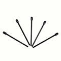 Miniatyrbilde 3 av 8: 2 Sett Universelle Erstatningstupper Nibber For Samsung Galaxy Note 3/4/5 S Penn (svart)