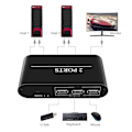 Miniatyrbillede 6 af 8: HDMI Switch Lille 2-i-1-ud 2-Port 4K Deling til USB Tastatur / Mus / Printer / Video