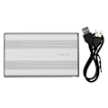 Miniatyrbillede 1 af 8: Ekstern harddisk 2,5 tommer Slim USB 2.0 Høj hastighed Plug and Play Mobil harddisk til computer PC Rejse Sølv 750GB