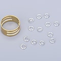 Miniatyrbilde 4 av 5: Øredobbel Making Åpen Ring Messing Materiale Kompakt Form DIY Hånd Åpen Sirkel Verktøy for Håndverk Smykker