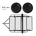 Pikkukuva 1 / 8: DIY Metallinen Trail Car Trailer Hopper D90 / SCX10 / TRX-4 1/10 mittakaavan RC Crawler -autoon