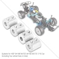 Pikkukuva 7 / 8: 4kpl Metalli 08065 Pyörän Hex HSP 94188 94155 94166 94170 1/10 Kauko-ohjattavaan autoon