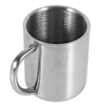 Miniatyrbild 7 av 8: Bärbar student rostfritt stål dubbelväggig mugg resecamping kaffe te mjölk kopp hållbar