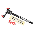 Miniatyrbilde 2 av 8: Arrow Measuring T-linjal Plast Nøyaktig Sammensatt Recurve Bow Tuning T-linjal for Bueskyting Svart