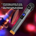 Miniatyrbilde 8 av 8: Trådløs mikrofon håndholdt mikrofon med mottaker for karaoke tale høyttaler