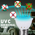 Miniatyrbillede 8 af 8: LED UV-lampe LED-pære UVC-deodorantlampe