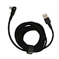 Miniatyrbillede 4 af 8: Opladerkabel til iPhone 90 Grader 2 Meter Hurtig Opladning 2.4A Kabel Sort