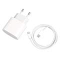 Pikkukuva 5 / 8: 20W Puhelimen Lataussovitin Type C - IOS-liitäntäkaapeli Pikalataus PD Seinälaturi 1 metrin Latauskaapelilla Iphonelle EU-pistoke 100‑240V