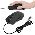 Miniatyrbild 8 av 8: USB Trådbunden Spelmus med RGB-bakgrundsbelysning Tyst Bekvämt Grepp Ergonomisk Justerbar DPI