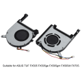 Miniatyrbilde 2 av 6: 2 stk. bærbare CPU GPU kjølevifter erstatning for ASUS TUF FX505ge FX505gm FX505dt FX705