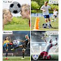 Miniatyrbillede 4 af 8: Fodbold Reflekterende Fodbold Størrelse 4 Børn Officiel Kamp Træningsbold Holdbare Fodboldgaver til Drenge Piger