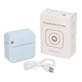 Miniatyrbild 1 av 8: Miniskrivare Student Blå Minificka Bärbar Bluetooth thermal skrivare för fel frågor Anteckningar Foton Dokument