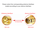 Miniatyrbilde 8 av 8: 3 stk./sett 3DBi 2G/ 3G/ GSM GPRS Mini Bærbar Lettvekts Gain Antenne 5cm (Rett SMA Hann)