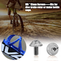Miniatyrbild 3 av 8: GUB G-510 2st M5 * 12mm Cykel Vattenflaskhållare Hållare Skruvbultar (silver)