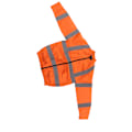 Miniatyrbillede 5 af 8: Ledningsfri ventilatorjakke Reflekterende sommer køleventilator tøj køleskab solbeskyttelse arbejdstøj langærmet hvid ventilator XL fluorescerende orange