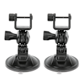 Miniatyrbilde 1 av 8: 2 stk. 360 graders roterende videokamerafeste for bil med sugekopp, 65 mm GPS-sugekoppholder U-formet hode