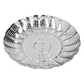Miniatyrbilde 2 av 8: Rustfritt stål dampkurv 28 cm diameter sammenleggbar dampstativ for hjemmet