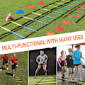 Miniatyrbild 8 av 8: Hastighet Agility Träningssats, 5,8m Platt Stege 10st Koner för Atletisk Träning