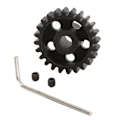 Pikkukuva 4 / 8: 24T Pinjonivaihde Mod 1 5 mm akseliruuvillä LOSI 1/10 Lasernut U4 Tenacity maastoautoille