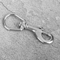 Miniatyrbilde 6 av 8: 316 rustfritt stål enkelthode krok Swivel Eye Snap Scuba Diving Accessory (100MM, hvit)