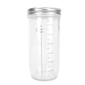 Miniatyrbillede 8 af 8: Surdejsstarter Kit 24oz Glas med Spatel Klæde Dæksel Fodringslinjemarkør Temperaturmarkør Surdej Starter Krukke til Bagning
