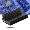 Miniatyrbillede 6 af 8: 24-Pin Hun til 24-Pin Han 90 Graders Vinkel ATX Strømstik Adapter