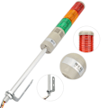 Miniatyrbillede 6 af 8: 220VAC Maskin Advarselslys LED Indikator Forsigtighedssignal Konstant Lys