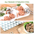 Miniatyrbillede 3 af 8: 2 stk. rustfrit stålkugleformere Non Stick frikadellekugler formere kugleformere pincet