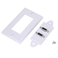 Miniatyrbilde 1 av 8: US 2-PORT VGA Socket Veggfeste Panel Adapter Veggkontakt