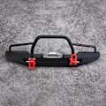 Pikkukuva 6 / 8: 1/10 RC Crawler metallinen etupuskuri LED-valo Traxxas TRX-4 SCX10II 90046 -autoon (litteä)