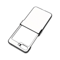 Miniatyrbilde 5 av 8: Lichee Mønster Mobiltelefon Syntetisk Lær Etui Sammenleggbar Skjerm Mobiltelefon Beskyttelsesetui for Galaxy Z Flip 5 Etui Hvit