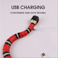 Miniatyrbilde 7 av 8: Smart Sensing Snake Toy Interaktiv Simulering Induksjon Elektrisk Snake Toy for Halloween Jul Aprilsnarr