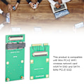 Pikkukuva 7 / 8: Mini PCIE WIFI Langaton Kortti Vihreä ABS mSATA SSD SATA MINI PCIE SSD Jatkojohto