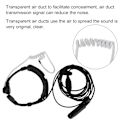Miniatyrbild 7 av 8: Luftakustisk tub Strupmikrofon PTT Headset för BaoFeng UV XR A 58 UV 9R Plus GT-3WP