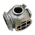 Miniatyrbillede 6 af 8: Akvarium Hjelm Ornament Simulation Giftfri Skjulested Hus Harpiks Fiskekum Dekoration til Ferskvand Saltvand