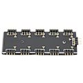 Miniatyrbild 6 av 8: RGB Hub Controller 1‑10 RGB Hub Controller PC Chassi Fläkt Hub CPU Kylning HUB1‑10 12V ARUA Hub Controller
